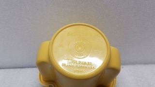 Vintage Tupperware Gold Sugar Bowl Container With Flip Tops 577 - 10 3