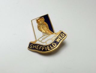 Sheffield Wednesday Fc - Vintage Enamel Crest Badge - Coffer.