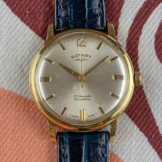 Vintage Rotary Gold Plated Dress Watch - Cal.  As 1795 - 1960s - Swiss Made