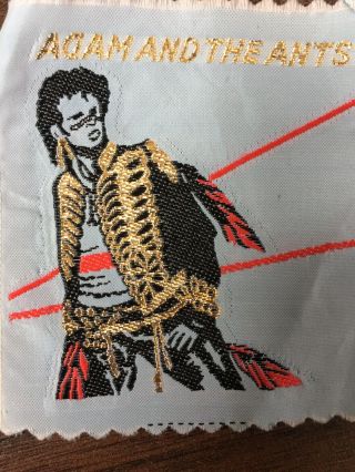 Adam And The Ants Vintage Cloth Patch Punk Goth Wave 80s