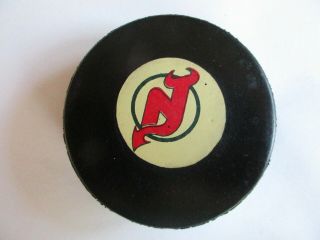 Vintage Nhl Jersey Devils Viceroy Official Game Puck