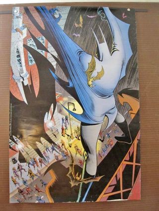 Vintage Batman Legends Of The Dark Knight Comic Poster 1990 