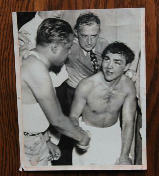 Vintage Boxing Photo: Max Schmeling Vs Joe Louis I