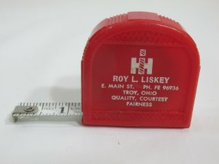 Vintage Advertising Tape Measure International Harvester Troy Oh