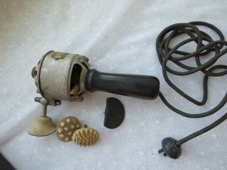 Antique Hamilton Beach Electric Vibrator 1902 Racine Case Attachments Guarantee