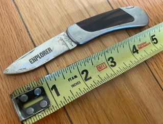 Edgemark Explorer Knife Made In Japan 11 - 309 Lockback Vintage Folding Pocket