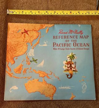 Rand Mcnally Reference Map Of The Pacific Ocean 1940 