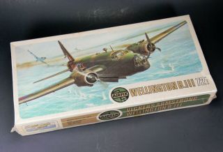 Vintage Airfix Vickers Armstrong Wellington B.  Iii Series 4 Plasic Model Kit 1/72