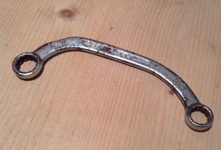 Vintage Elora 122 Half Moon Ring Spanner 1/2 9/16 Auto Engineer Tool Roll Kit Af