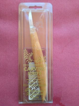 Vintage Wood & Carving Knife Dastra/wood Hollow Farm 4007
