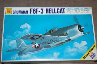 Vintage 1/48 Otaki Grumman F6f - 3 Hellcat U.  S.  Navy W.  W.  Ii Fighter Open Box