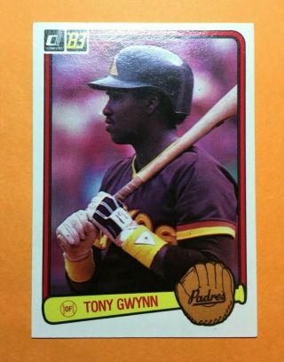 Authentic Vtg 1983 Donruss 598 Tony Gwynn Rc Rookie Card Padres Baseball Card