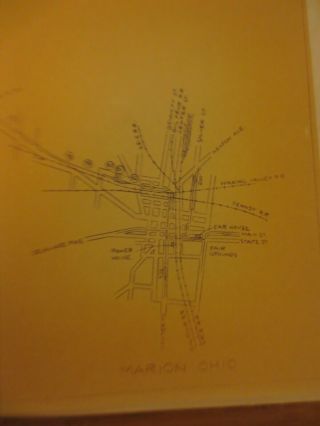 THE COLUMBUS DELAWARE AND MARION ELECTRIC CO.  & 1933 ORIG C D & M TIMETABLE 2