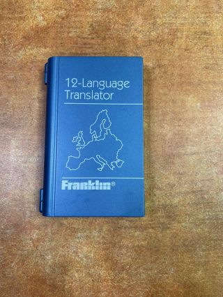 Vintage Franklin 12 - Language Electronic Handheld Translator Tg - 470 -,