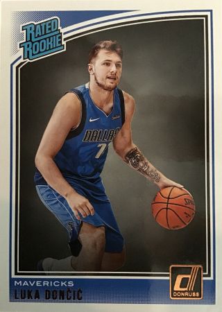 Luka Doncic Rated Rookie Card Donruss 2018 - 2019
