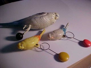 Vintage Plastic Bird Toys (weighted - Rocking) Birds & More