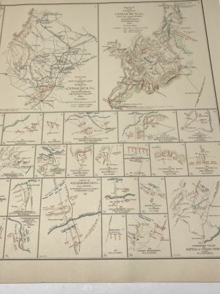 Antique Civil War Map 1862 Shenandoah Valley Campaign Winchester Cedar 3