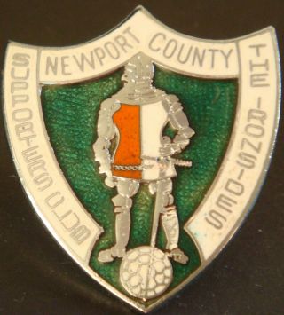 Newport County Fc Vintage Supporters Club Badge Maker Reeves B 