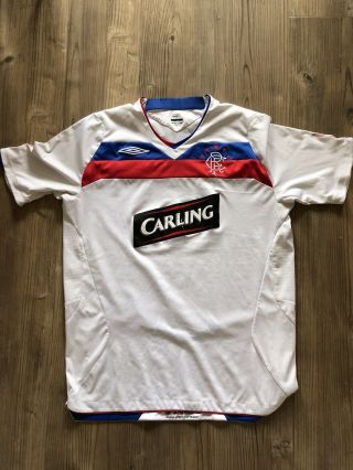 Glasgow Rangers Vintage 08/09 Umbro Football Shirt Away Mens Large