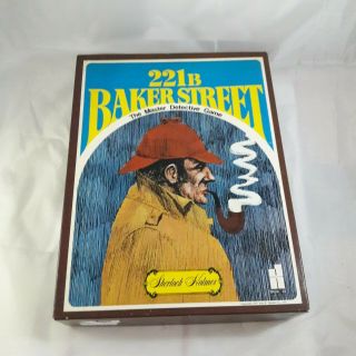 Vintage 221b Baker Street The Master Detective Board Game Sherlock Holmes