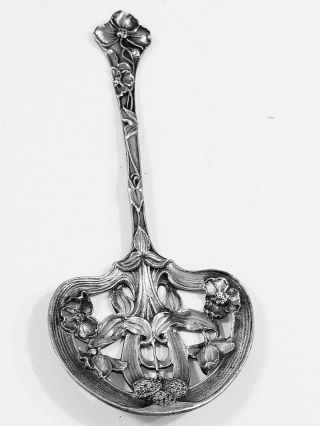 Antique Gorham Sterling Silver Art Nouveau Bon Bon Spoon 1890 