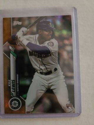 Kyle Lewis 2020 Topps Series 1 Gold Rainbow Foil Rookie Rc Sp