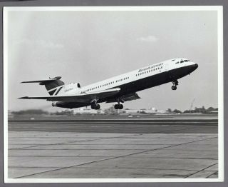 British Airways Trident Three 3 Large Vintage Ba Airline Photo Negus