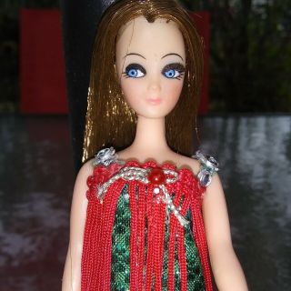Vintage Topper Dawn Doll With Holiday Outfit And Shoes