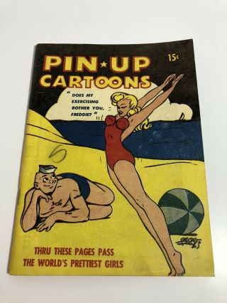 Pinup Cartoons 1940s Vintage Adult Risqué Cartoons Wwii Era Military Humor