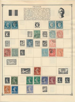 France And Colonies: 275 Very Early Stamps,  Mostly On Vintage Album Pages