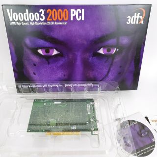 3dfx Voodoo 3 2000 16mb Pci Video Card Vga V32316 Stb Windows98 Graphics