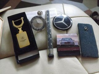 Mercedes Benz Collectables Tie Pins Key Ring Steering Centre Pen Bonnet Badge
