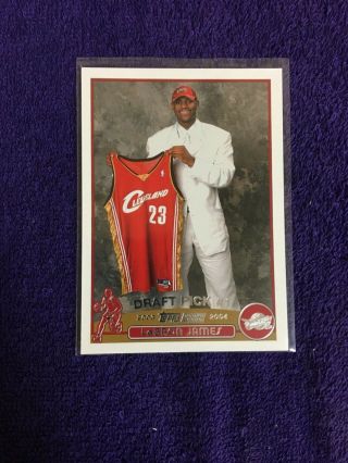 2003 Lebron James Topps 221 Rookie Card Nba Cleveland Cavaliers Read