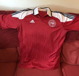 Vintage Denmark Football Shirt Vgc For Age Size L