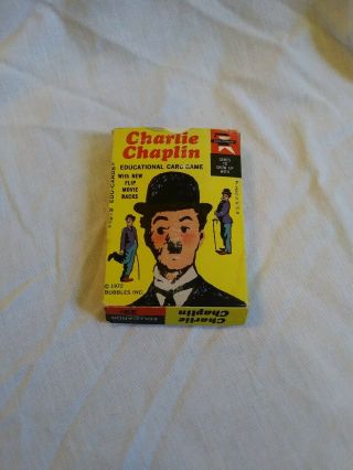1972 Charlie Chaplin Educational Card Game complete Vintage made by Edu - Card 2