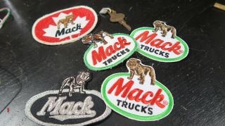 Mack Trucks Bulldog Canadian Maple Leaf Patches And Key