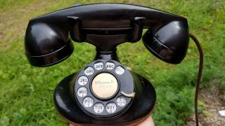 Vintage Bell System Western Electric Antique Rotary Dial D1 Phone W/ F1 Handset