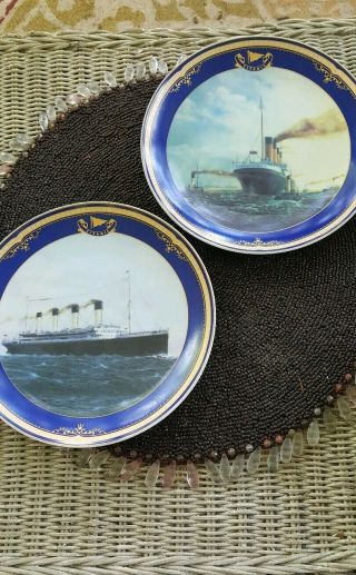 Rms Titanic Plates Edward D.  Walker " Sea Trials " Maiden Voyage " (2)