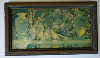 Fine Art Antique Framed Maxfield Parrish Print Garden of Allah 1918 2