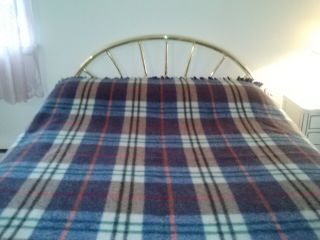 VINTAGE 100 WOOL BLANKET PROVIDENCE FOXFORD MADE IN IRELAND - 60X75 - NOT 3