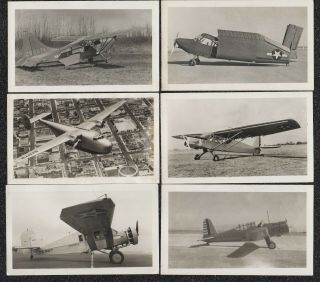 Lqqk 6 Vintage 1940s,  Military Aircraft Photos,  W/names On Backs 51