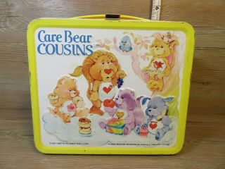 Vintage 1985 Care Bear Cousins Lunchbox And Thermos - 1985