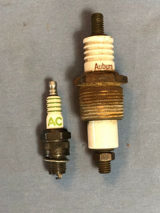 Large Auburn 1 " Inch Pipe Vintage Antique Spark Plug