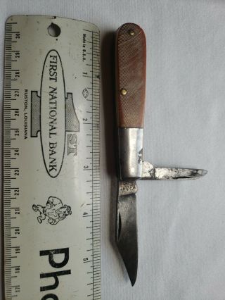 Old Ka - Bar 1013 Pocket Knife Kabar Pocketknife Barlow Vintage Hunting Fishing 3”