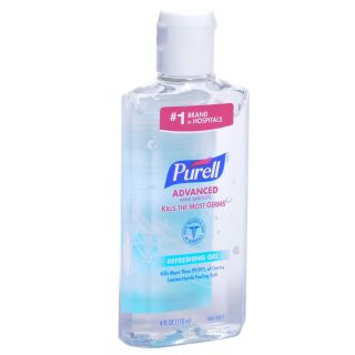Purel Hand Cleanser 4oz Squeeze Bottles,  1 Case (24 Bottles Total)
