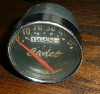 Vintage Stewart Warner Cadet Bicycle Speedometer