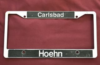 Carlsbad California Hoehn Motors Porsche Vintage 911 Dealer License Plate Frame