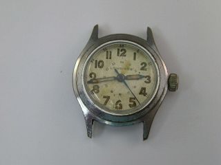 Vintage Longines Military Watch 12/24 Cal 10l 1945