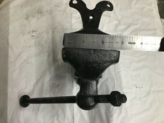 VINTAGE ANTIQUE WELL MADE CLAMP VICE, 3