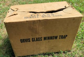 Vintage Orvis Glass Minnow Trap